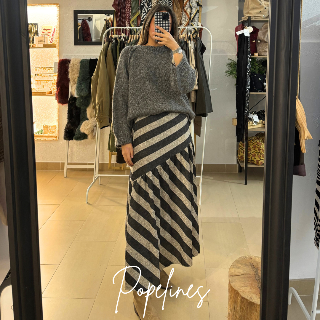 Falda Lola listas negra