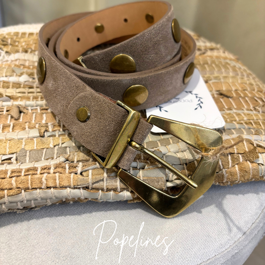 Cinturón Maorí beige