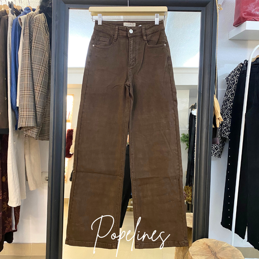 Vaquero wideleg chocolate