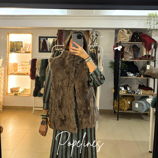 Chaleco de pelo topo