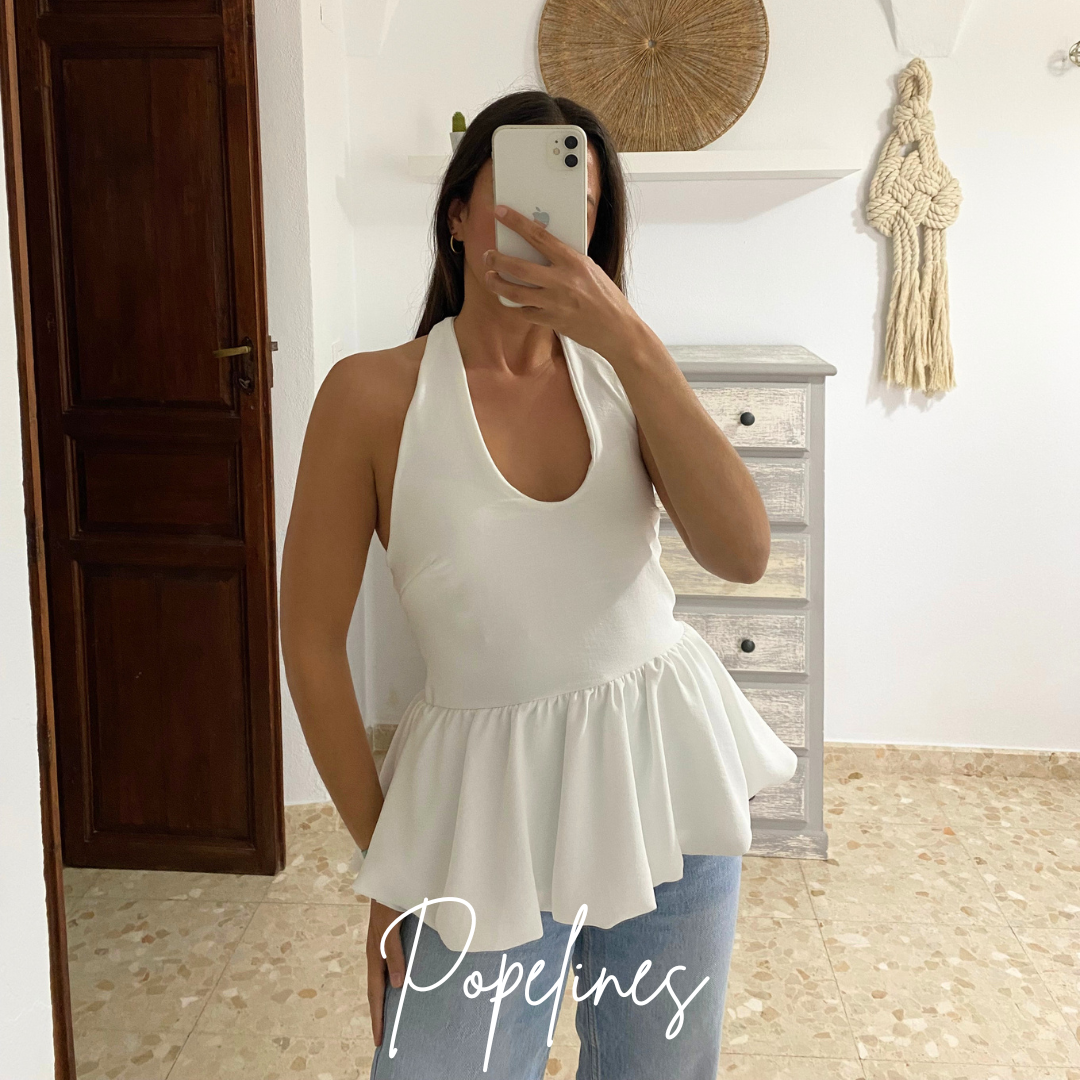 Blusa lazada blanca