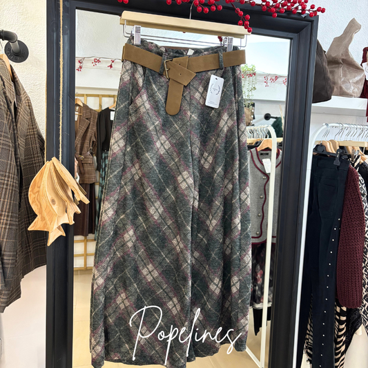 Pantalón cuadro verde