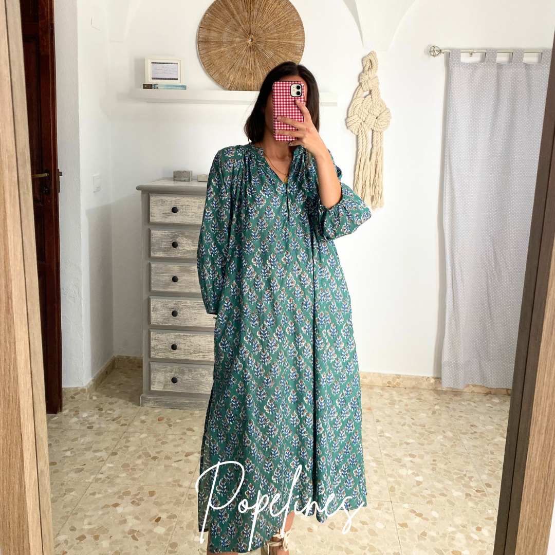 Vestido Indio verde