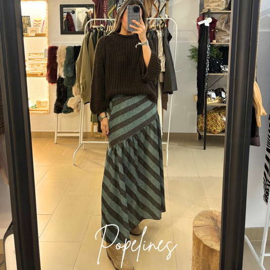 Falda Lola listas verde