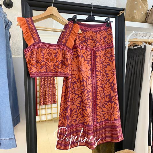 Conjunto Florida naranja