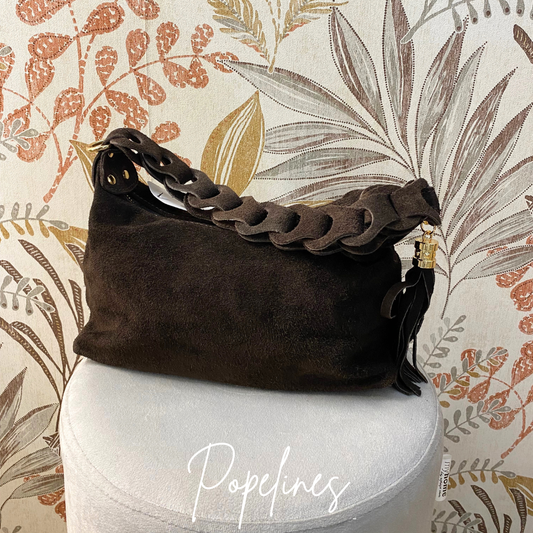 Bolso asa troquelada chocolate