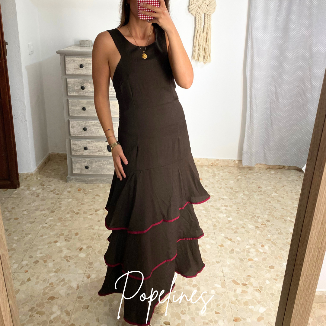 Vestido Abril chocolate
