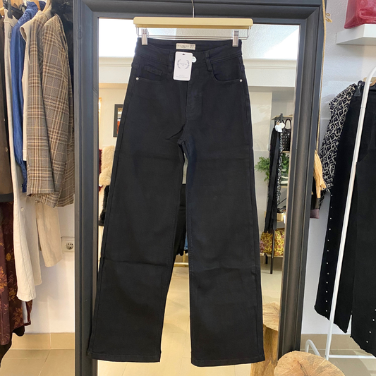 Vaquero wideleg negro