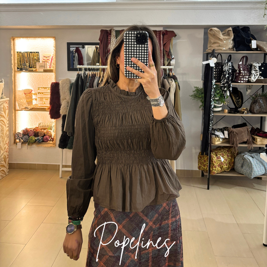 Blusa Cáceres marrón