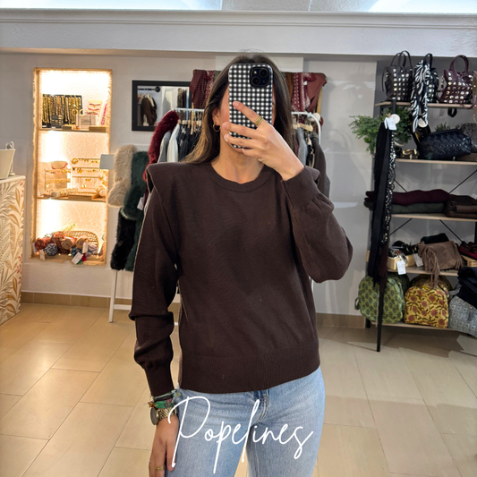 Jersey hombrera chocolate
