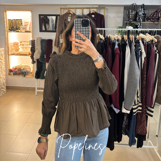 Blusa Claudia chocolate