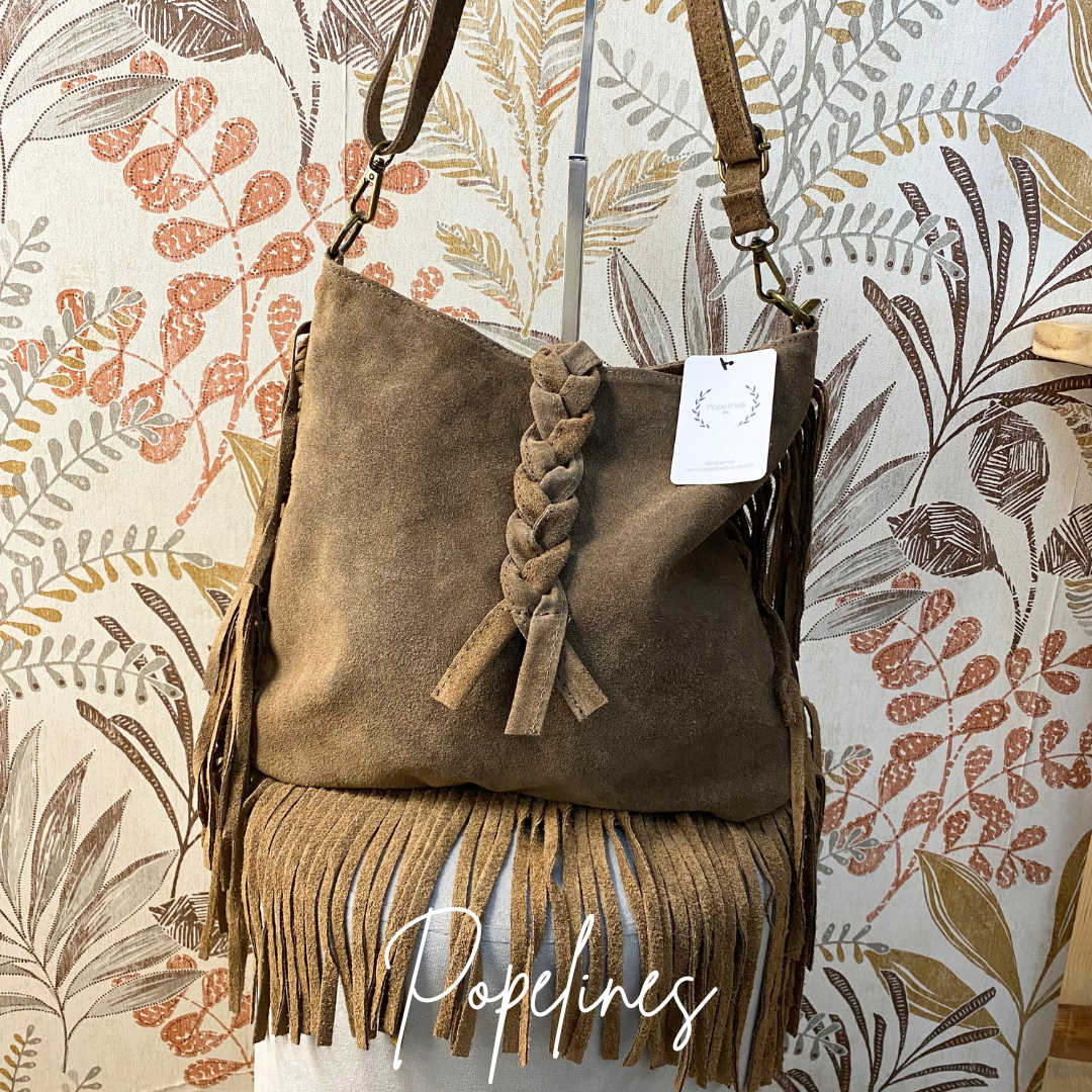 Bolso ante trenzado