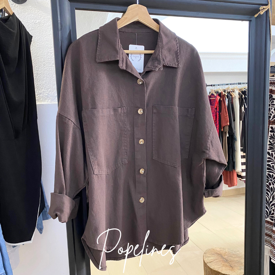 Sobrecamisa chocolate