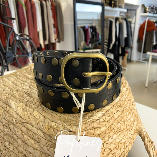 Cinturón doble tachuela