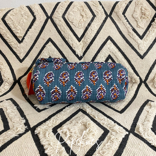 Estuche grande azul/morado/naranja
