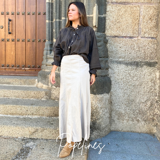 Falda Catama beige
