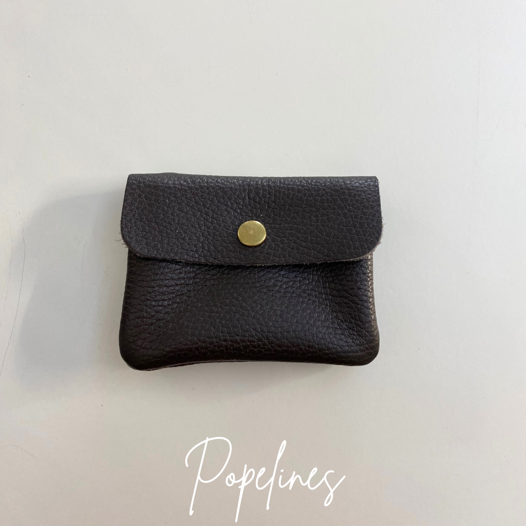 Cartera piel chocolate