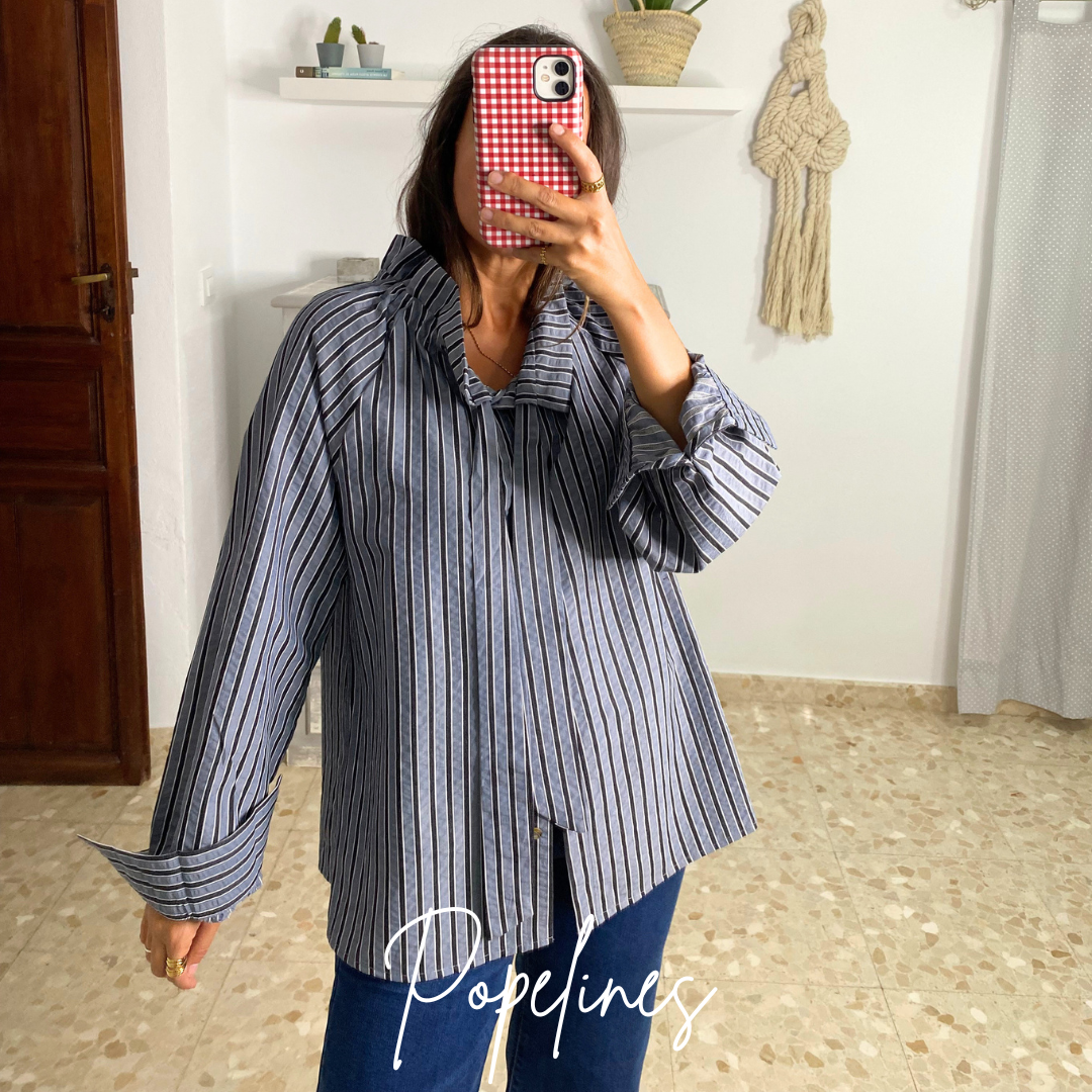 Blusa listas azul