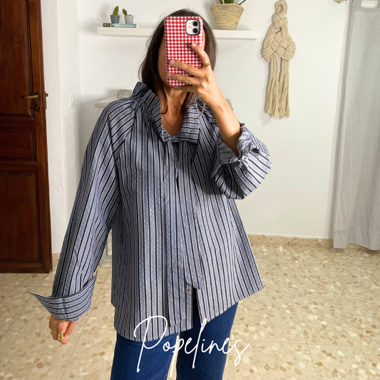 Blusa listas azul
