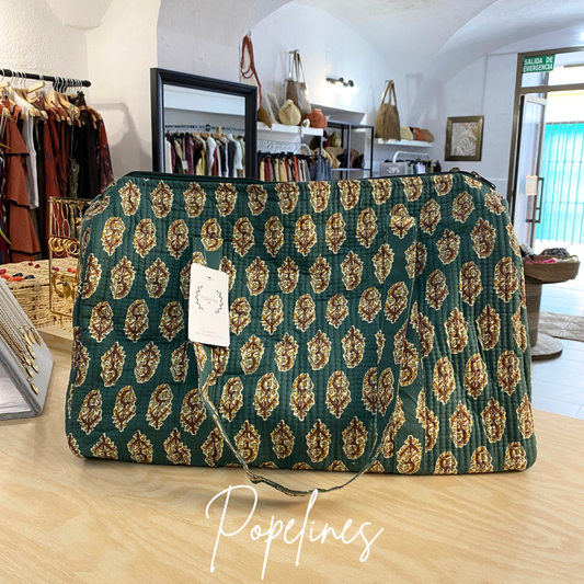 Bolso de viaje estampado petróleo