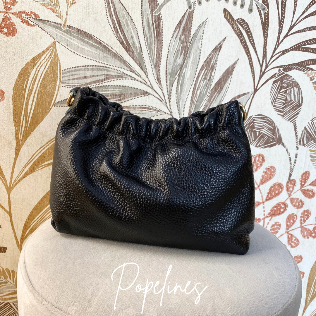 Bolso frunces negro