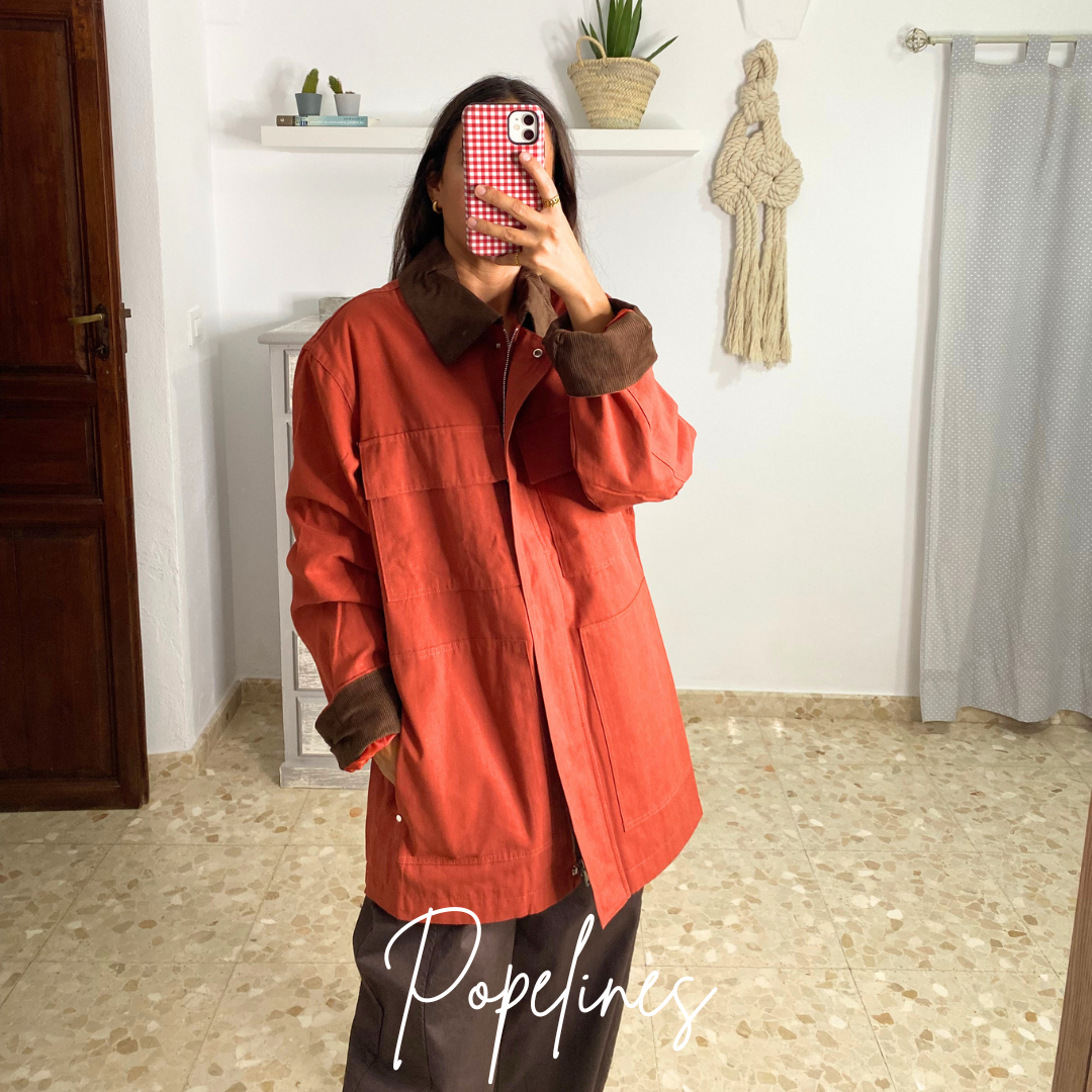 Chaqueta Safari teja