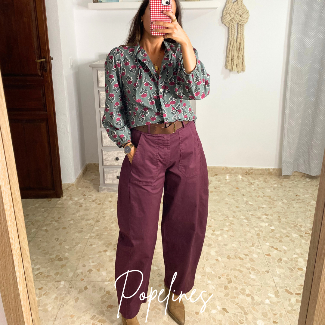 Pantalón Inma burdeos