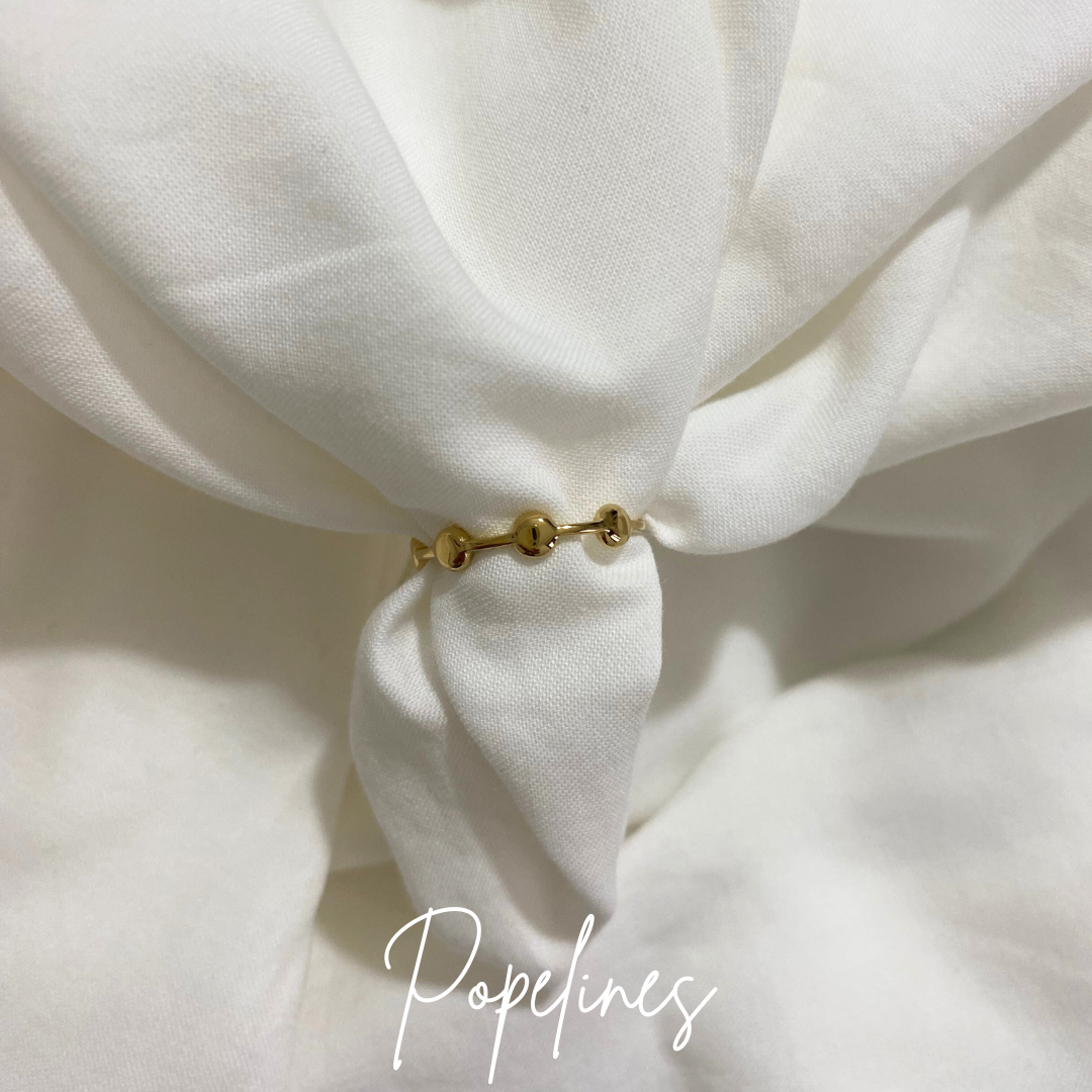 Anillo triple bola