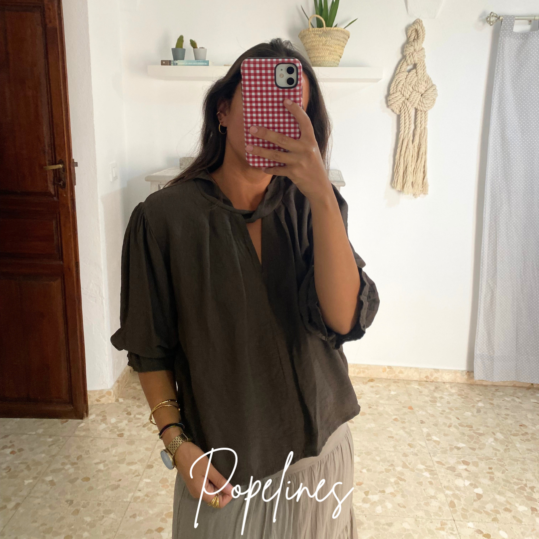 Blusa Carmen chocolate