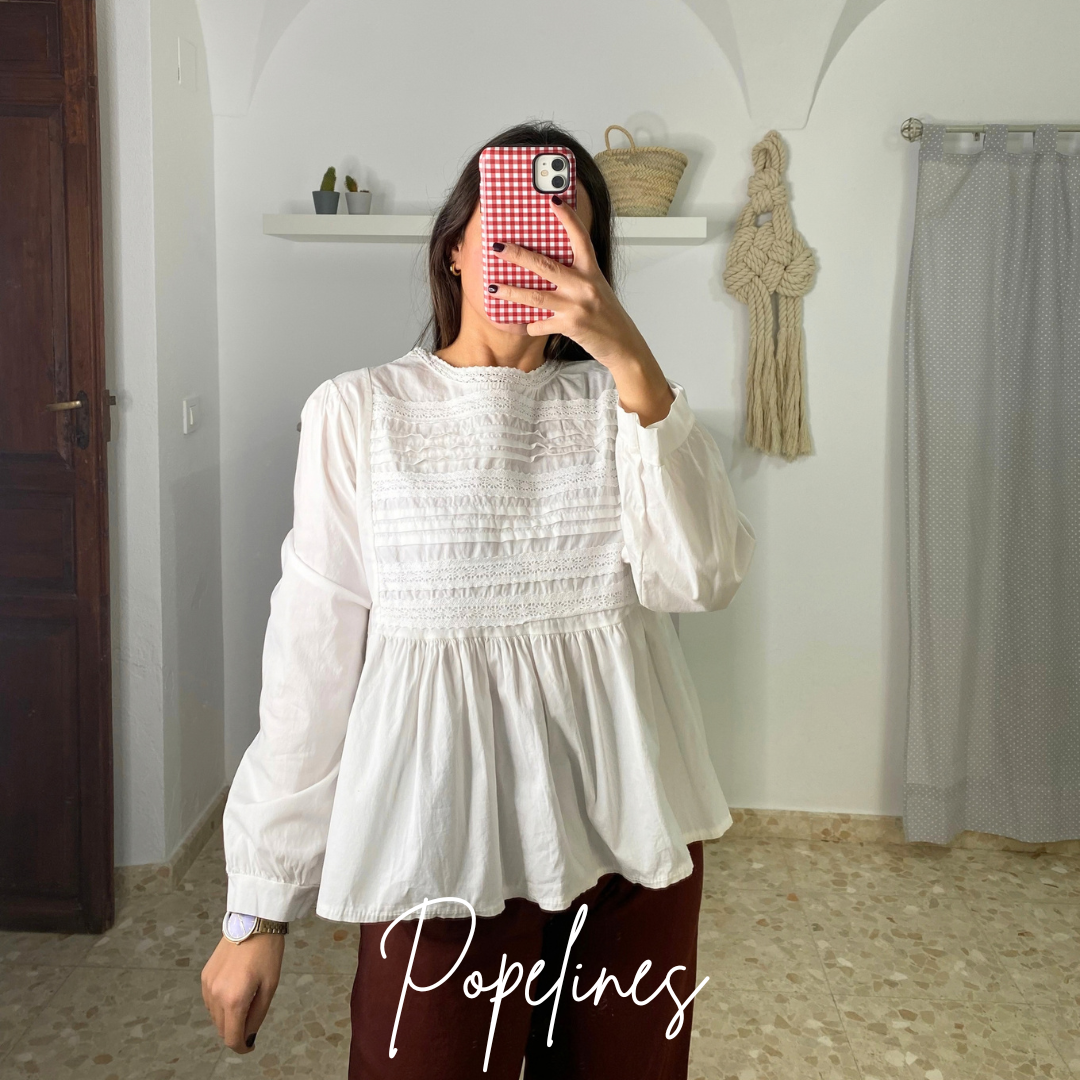 Blusas jaretas blancas