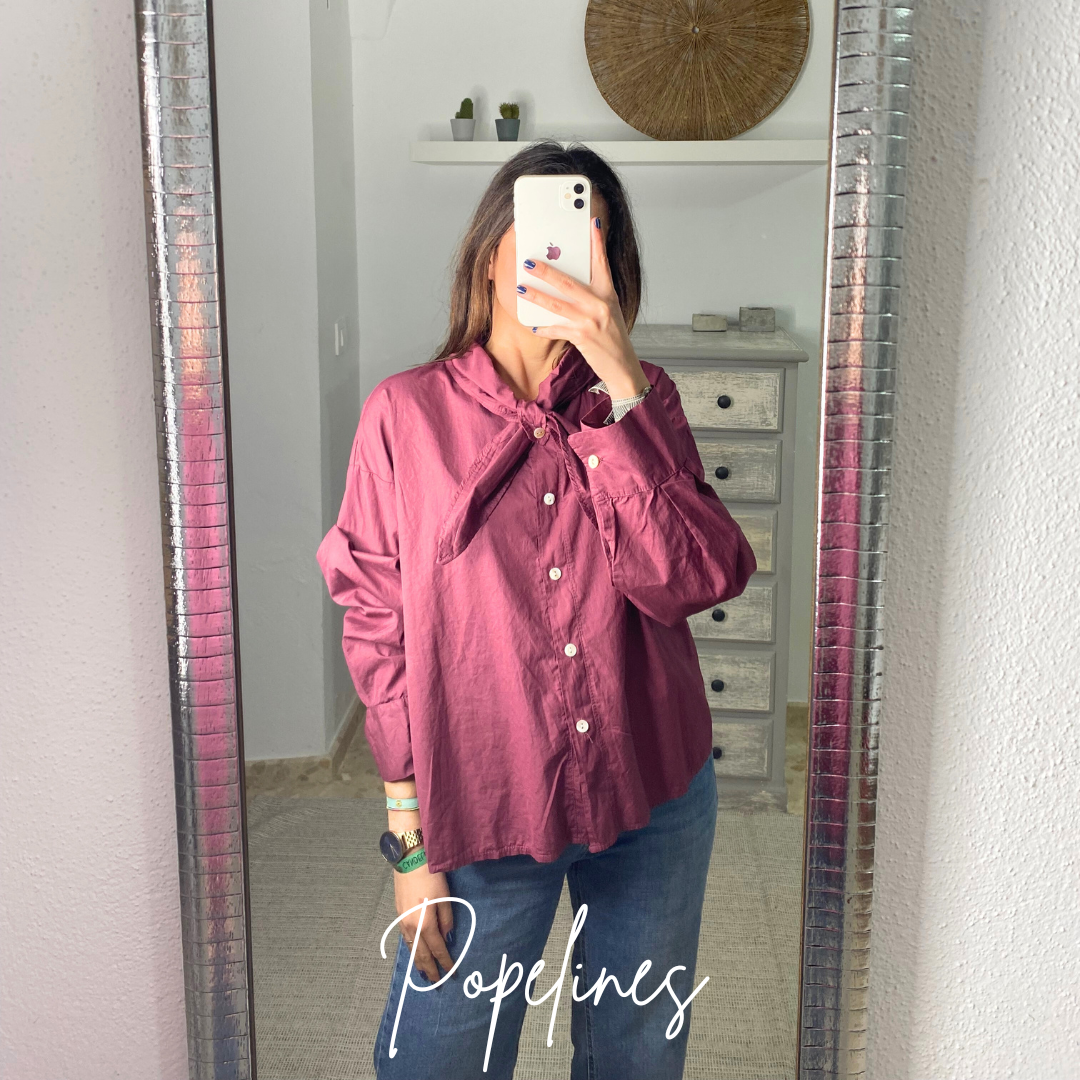Blusa Tarifa burdeos