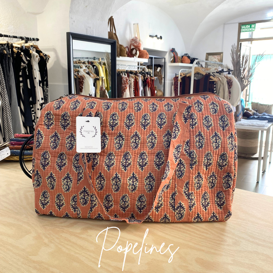 Bolso de viajen estampado rosa