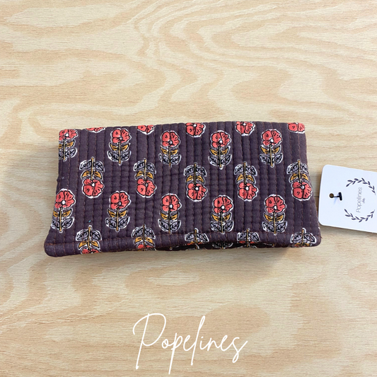 Cartera india berenjena
