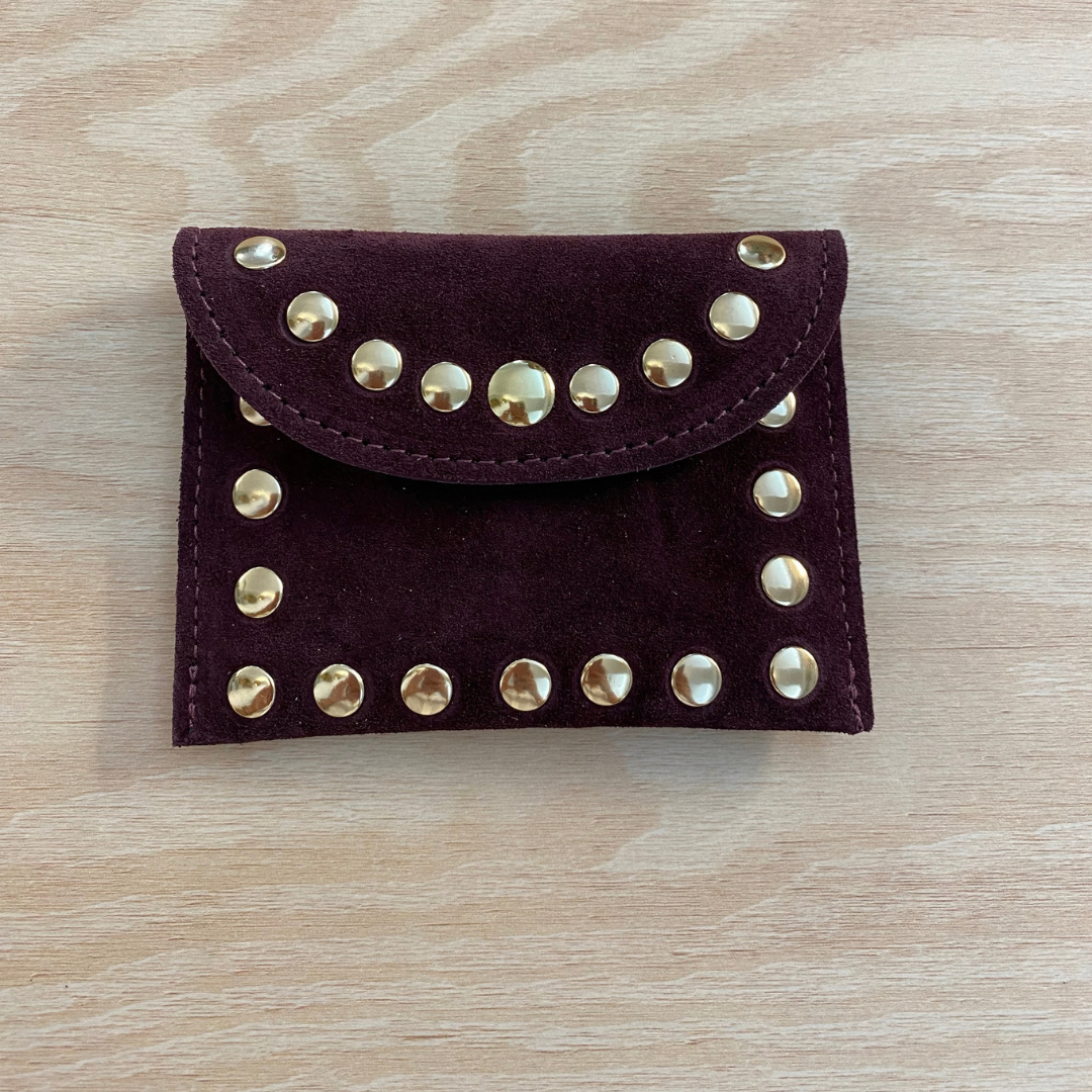 Cartera tachuela vino