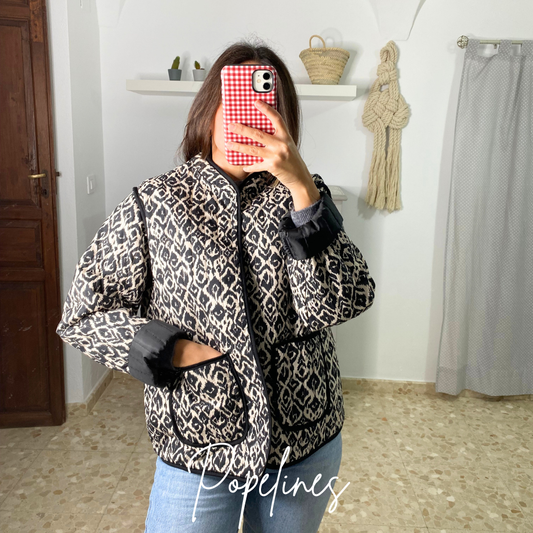 Chaqueta acolchada negra