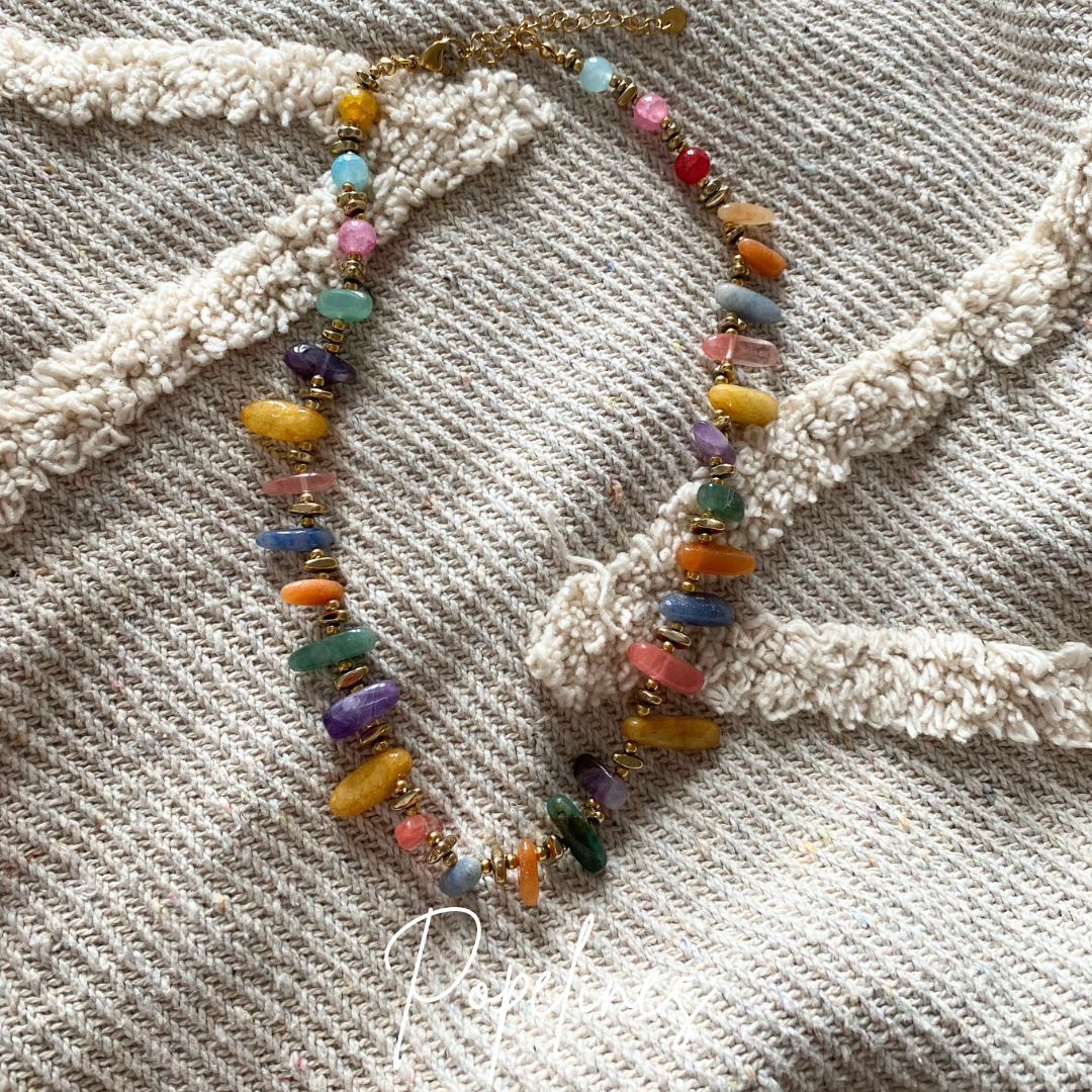 Collar mina multicolor
