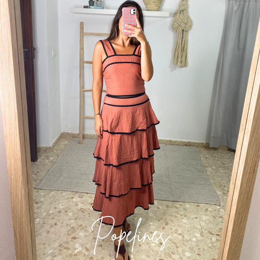 Conjunto Lola teja
