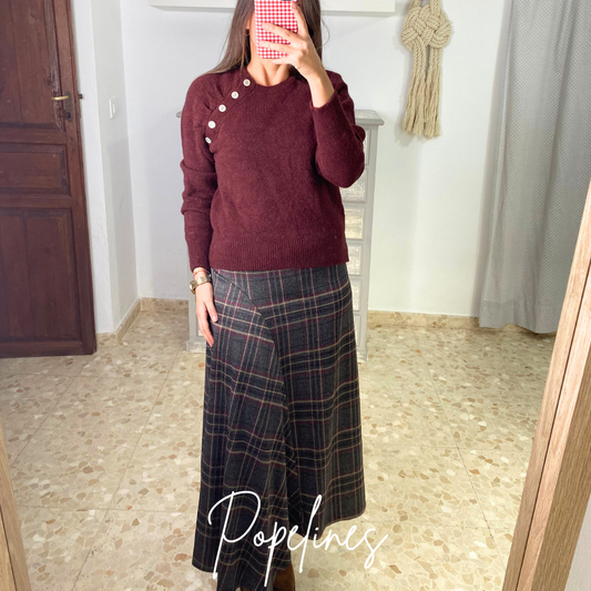 Falda Escocia gris oscuro