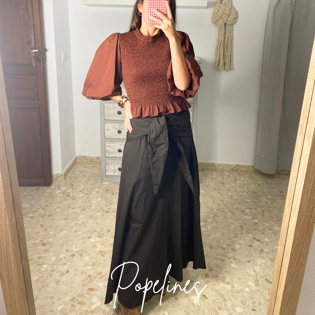 Falda lazada chocolate