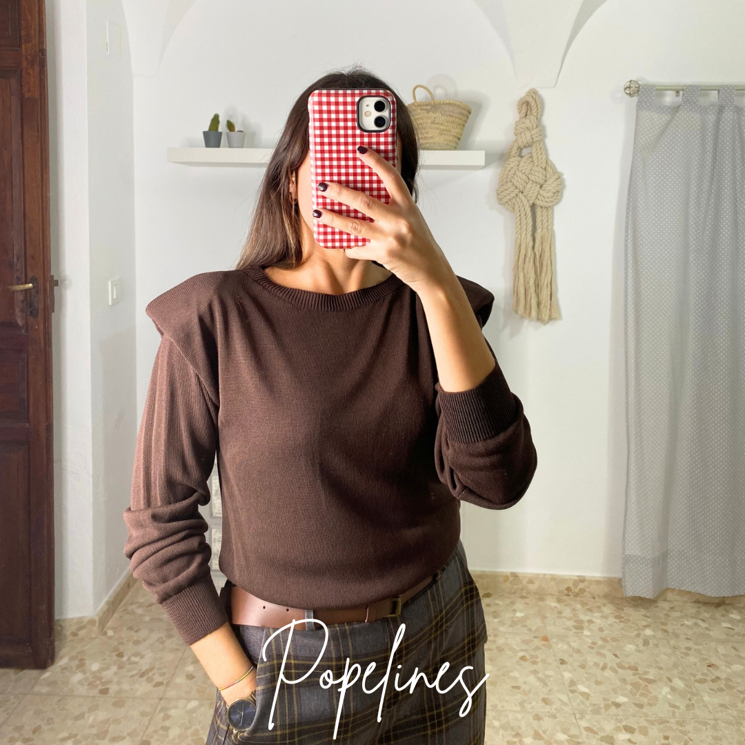 Jersey hombrera chocolate