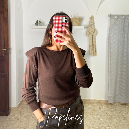 Jersey hombrera chocolate