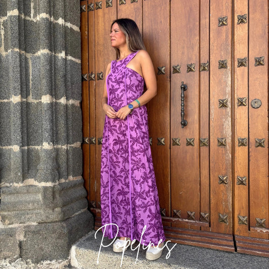 Vestido Gala malva