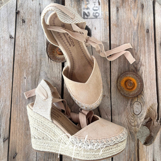 Cuñas beige