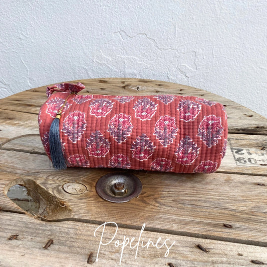 Estuche grande rosa