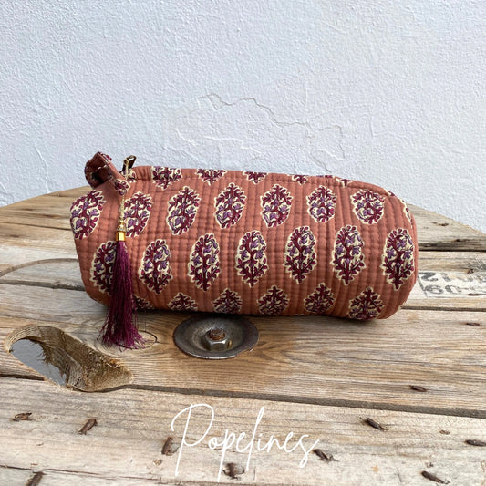 Estuche grande rosa palo