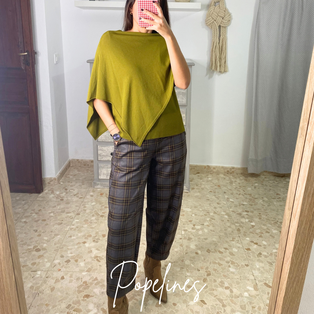 Pantalón cuadros verde