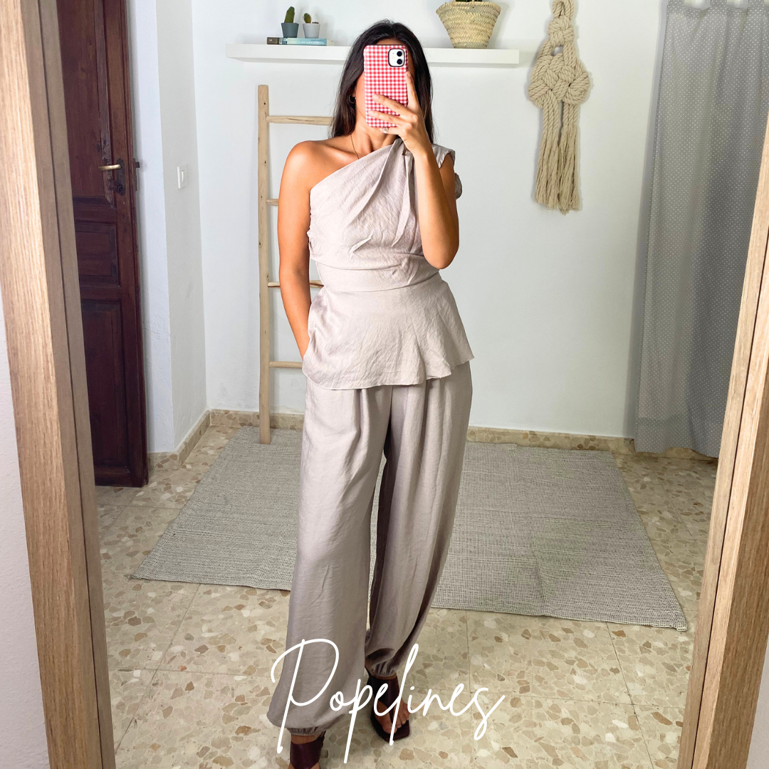Pantalón Elena topo