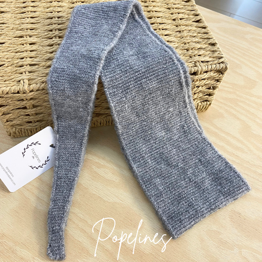 Pañuelo lana gris