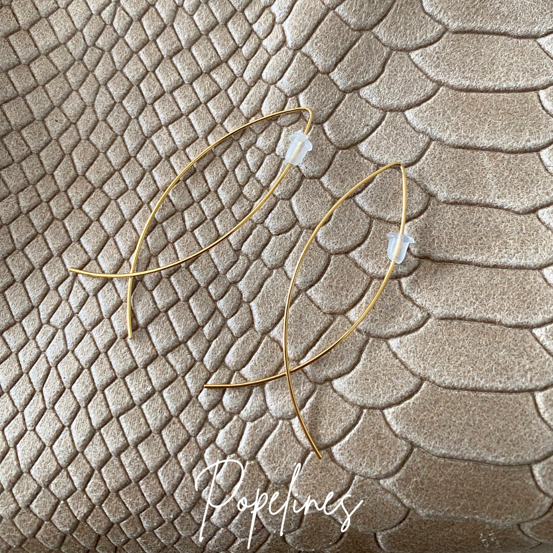 Pendientes relieve pez