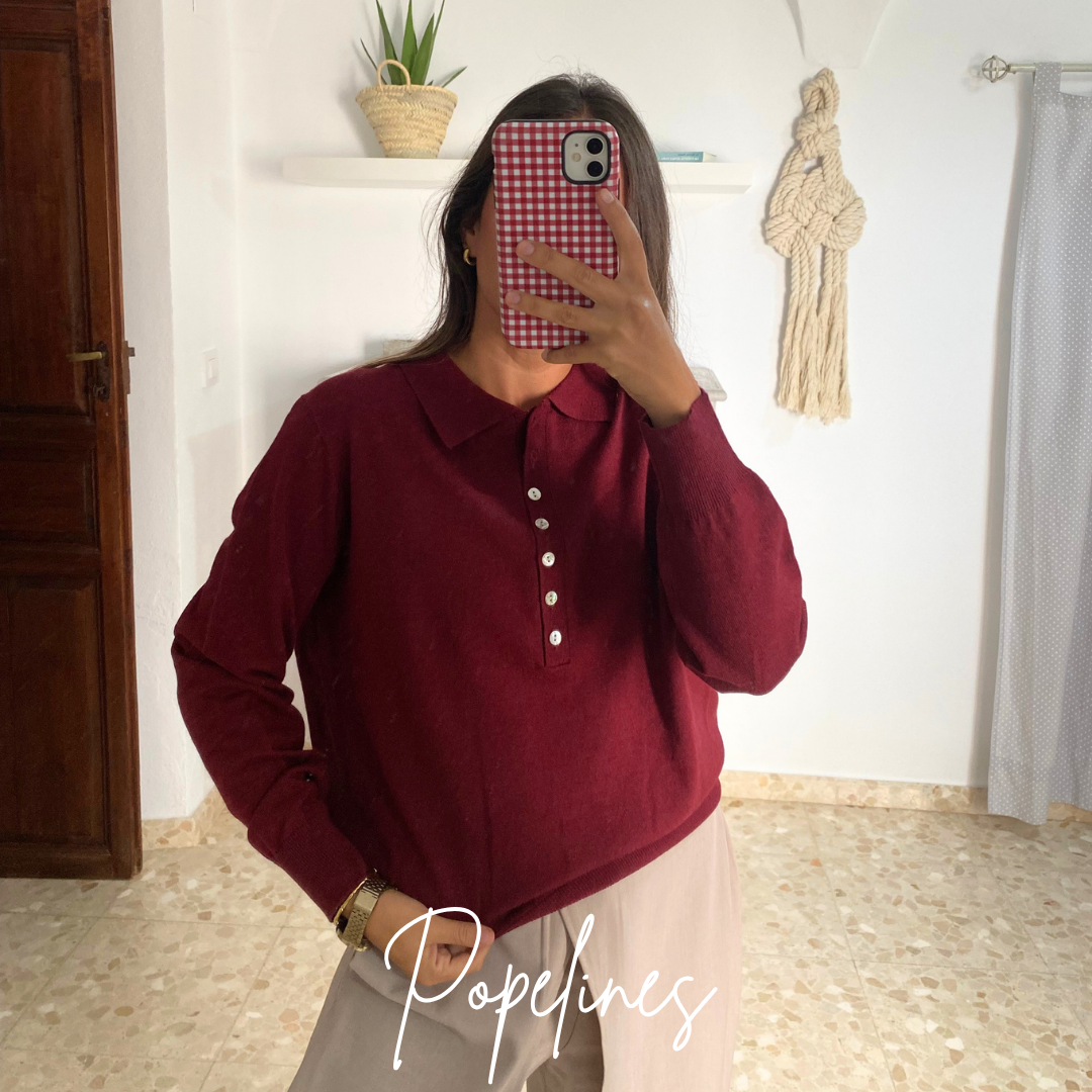 Polera burdeos